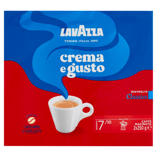 LAVAZZA CAFFE' CREMA E GUSTO 250g X2 (10 in a box)
