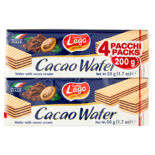 LAGO WAFER CACAO 50gX4 (32 in a box)