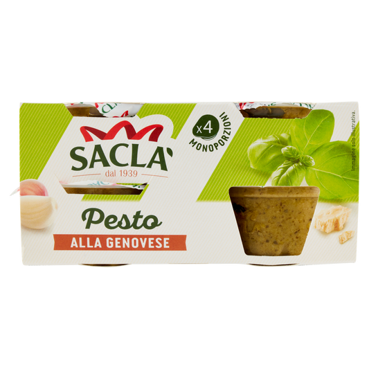 SACLA' PESTO GENOVESE 45gX4 (6 in a box)available from our italian retail store