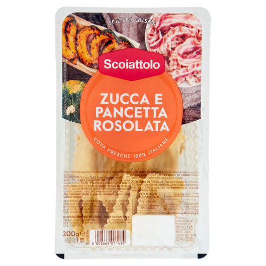 SCOIATTOLO ZUCCA & PANCETTA 200g (6 in a box)