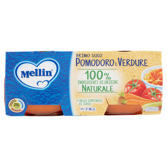 MELLIN SUGO POMODORO E VERDURE 80gx2 160g (12 in a box)