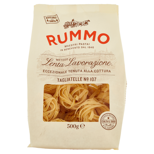 RUMMO TAGLIATELLE SEMOLA N.107 500g (12 in a box) available from our italian retail store