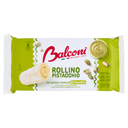 BALCONI ROLL A PISTACCHIO 222g (20 in a box)