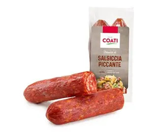 SALSICCIA PICCANTE DRITTA  2PCS 3CM COATI PER KG APPROX 1.2KG