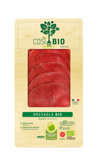 Golfera ORGANIC Sliced Bresaola CosiBio 80g (meat available from uk store)
