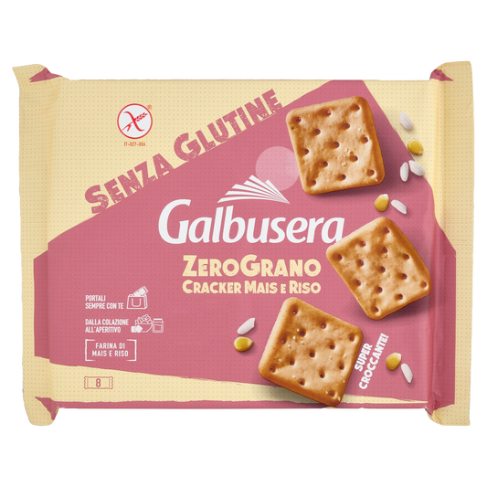 GALBUSERA ZEROGRANO CRACKER gluten-free 320g (12 in a box)available from our italian retail store