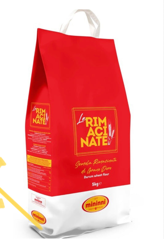MININNI SEMOLA RIMACINATA 5kg (single bag)available from our italian retail store