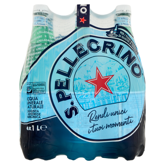 SANPELLEGRINO FRIZZANTE PET 1lt (6 in a box)