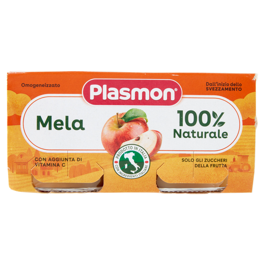 PLASMON OMOGENEIZZATO MELA 80gX2 160g (12 in a box)