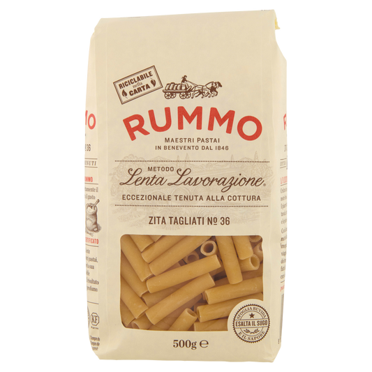 RUMMO ZITI TAGLIATI N.36 500g (16 in a box) available from our italian retail store