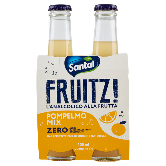 SANTAL FRUITZ POMPELMO 200mlX2 400ml (6 in a box)