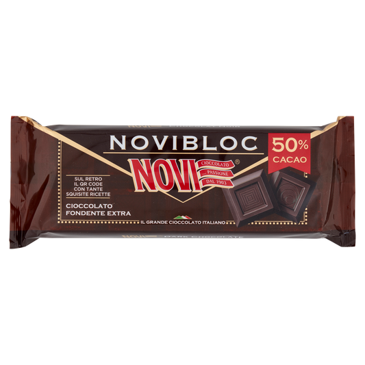 NOVI CIOCCOLATO FONDENTE BLOC 500g (8 in a box)available from our italian retail store