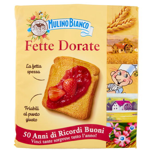 MULINO BIANCO FETTE BISCOTTATE DORATE X36 315g (32 in a box)