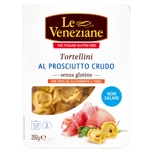 LE VENEZIANE TORTELLINI PROSCIUTTO CRUDO SENZA GLUTINE 250g (6 in a box)