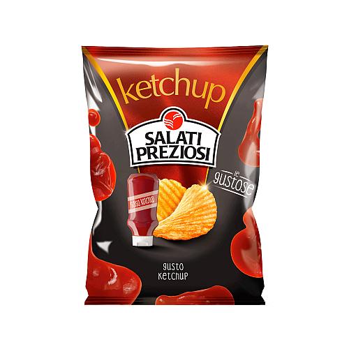 SALATI PREZIOSI PATATINE KETCHUP 110g (20 in a box)available from our italian retail store