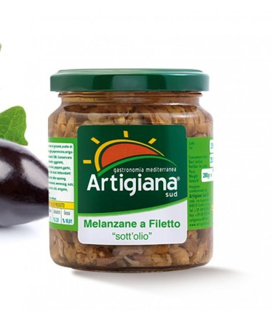 ARTIGIANA SUD MELANZANE A FILETTO 280g  ( 9in a box)