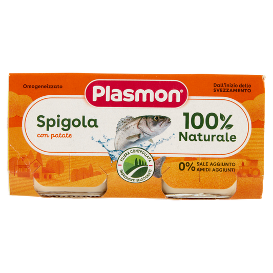 PLASMON OMOGENEIZZATO SPIGOLA 80g X2160 g (12 in a box)
