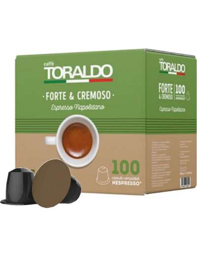 TORALDO CREMOSO IN CAPSULE NESPRESSO 100 pcs  (single item)