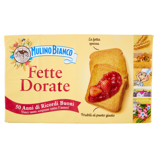 MULINO BIANCO FETTE BISCOTTATE DORATE X72 630g (16 in a box)