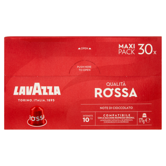LAVAZZA QUALITA'ROSSA X 30 CAPSULE 171g (8 in a box)