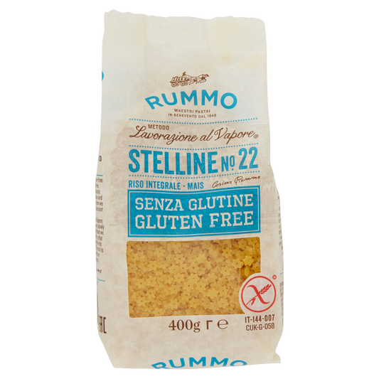 RUMMO STELLINE SENZA GLUTINE 400g (12 in a box) available from our italian retail store