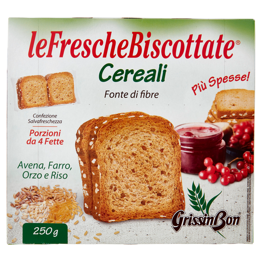 GRISSINB.FETTE CEREALI 8x4 250g (12 in a box)available from our italian retail store