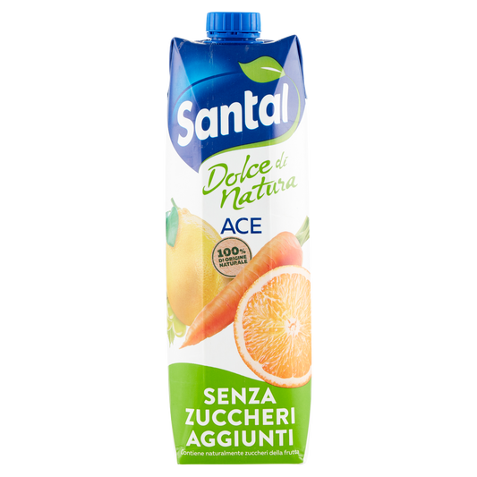 SANTAL ACE 100% no added sugar 1lt (12 in a box)