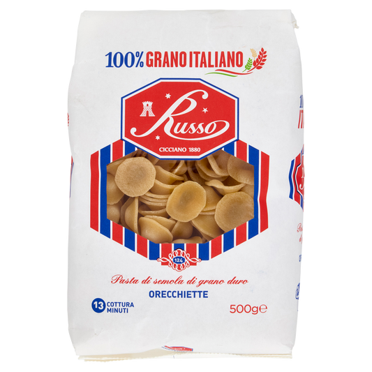 RUSSO PASTA DI SEMOLA ORECCHIETTE 500g (20 in a box)