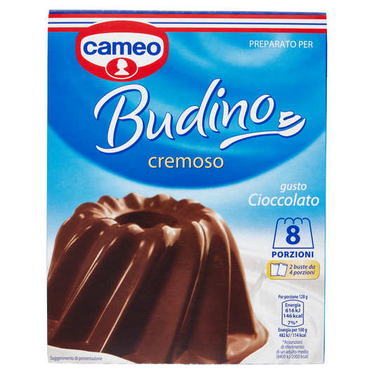 CAMEO BUDINO CIOCCOLATO 180g (8 in a box)  available from italian retail store