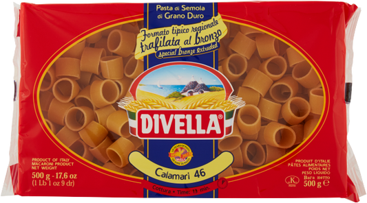DIVELLA FORMATI SPECIALI CALAMARI 500g (12 in a box)available from our italian retail store