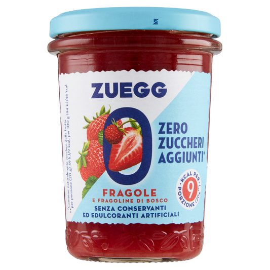 ZUEGG CONFETTURE FRAGOLE no added sugar 220g (8 in a box)