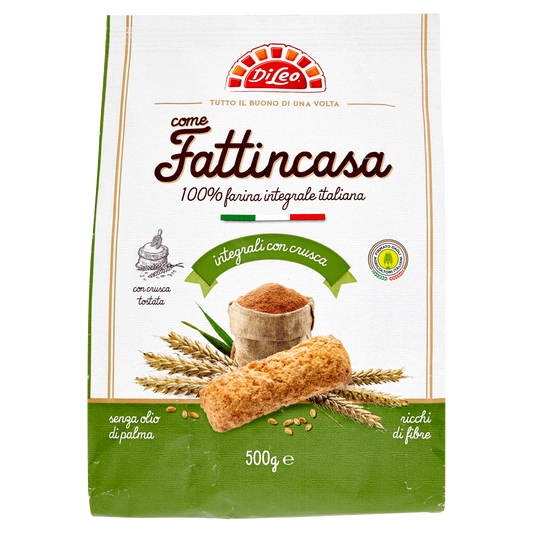 DI LEO FATTINCASA INTEGRALI 500g (8 in a box)available from our italian retail store