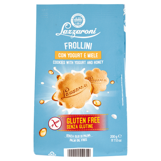 LAZZARONI FROLLINI GLUTEN-FREE YOGURT E MIELE 200g (10 in a box)