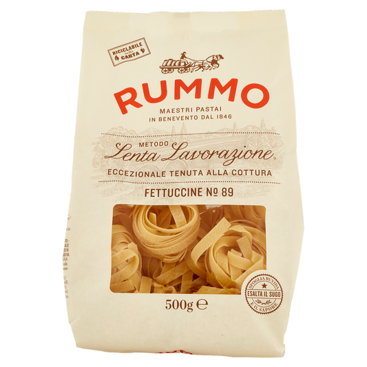 RUMMO FETTUCCINE SEMOLA N.89 500g (12 in a box) available from our italian retail store