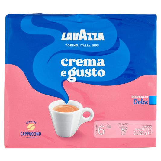 LAVAZZA CAFFE' CREMA E GUSTO DOLCE 250g X2 (10 in a box)