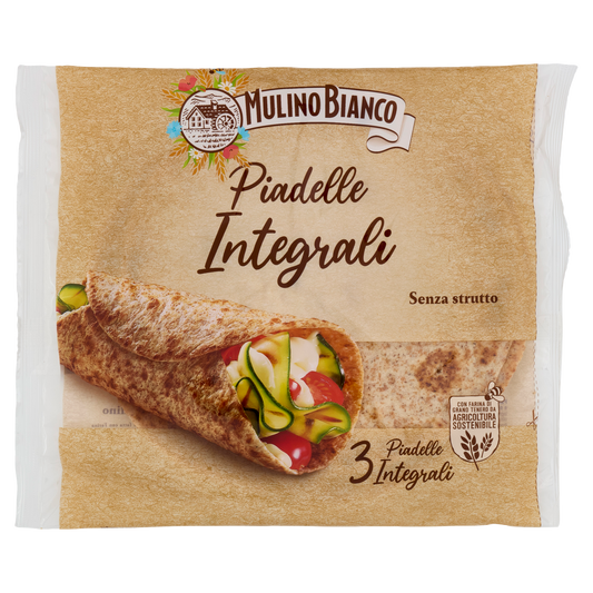 MULINO BIANCO PIADELLE INTEGRALI 225g (12 in a box) available from our italian retail store