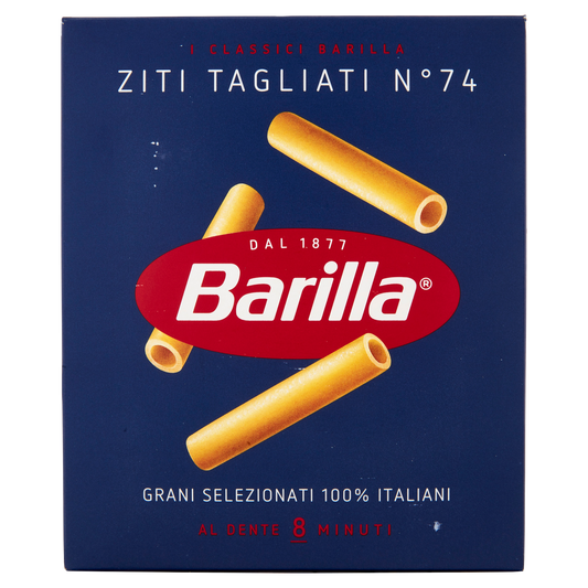 BARILLA PASTA DI SEMOLA ZITI TAGLIATI N.74 500g (28 in a box)