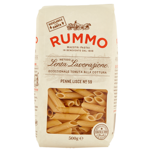 RUMMO PENNE LISCE N.59 500g (16 in a box) available from our italian retail store