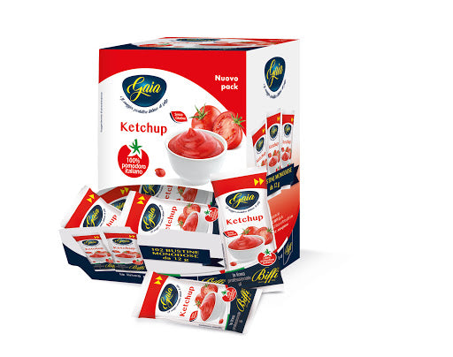 GAIA KETCHUP BUSTINE X132 10g (single item) available from our italian retail store