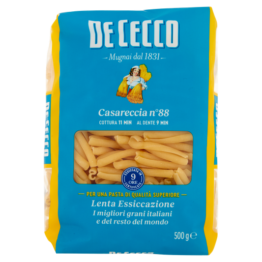 DE CECCO PASTA DI SEMOLA CASARECCIA 500g(24 in a box)