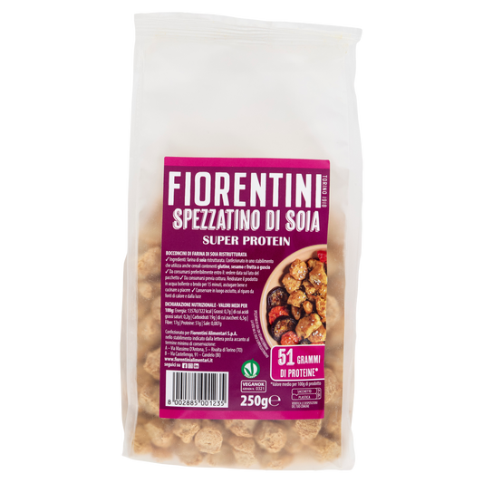 FIORENTINI SPEZZATINO SOIA 250g (12 in a box)available from our italian retail store
