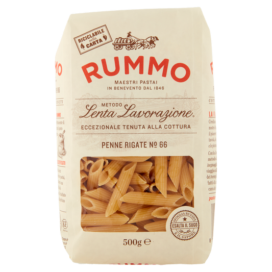 RUMMO PENNE RIGATE N.66 500g (16 in a box) available from our italian retail store
