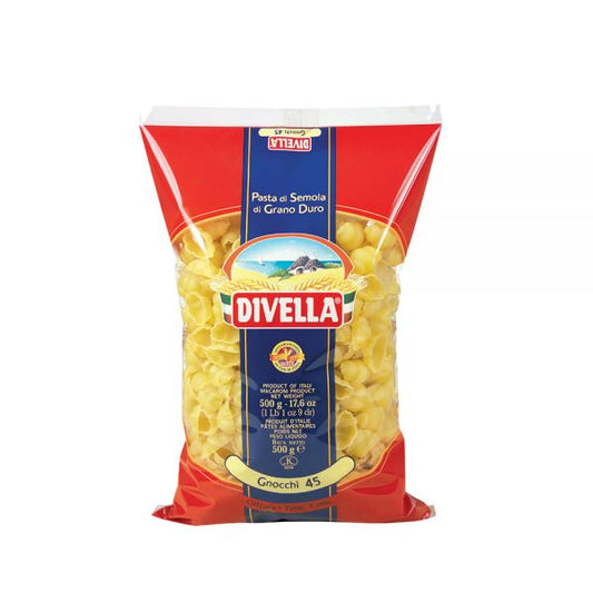 DIVELLA PASTA DI SEMOLA GNOCCHI N.45 500g (24 in a box)available from our italian retail store