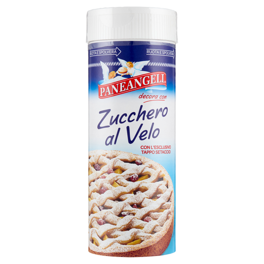 PANEANGELI ZUCCHERO A VELO CON TAPPO SETACCIO 200g (10 in a box)available from our italian retail store