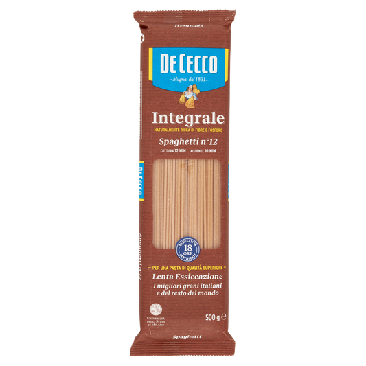 DE CECCO SPAGHETTI N°12 INTEGRALI 500g (24 in a box)