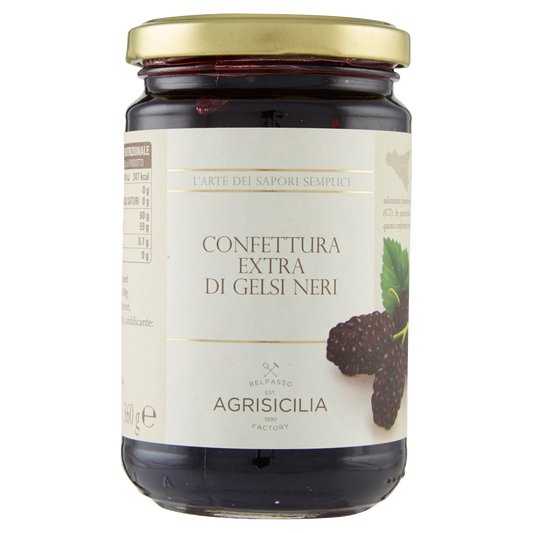AGRISICILIA CONFETTURA GELSI NERI 360g (6 in a box)