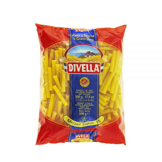 DIVELLA PASTA DI SEMOLA MEZZANI TAGLIATI N.35 500g (24 in a box)available from our italian retail store