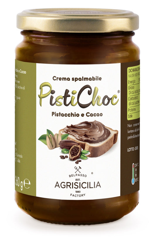AGRISICILIA CREMA PISTACCHIO E CACAO 340g (6 in a box)