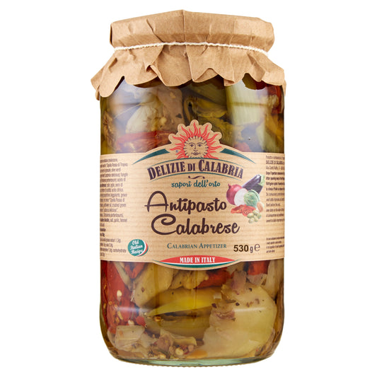 DELIZIE CALABRIA ANTIPASTO CALABRESE 530g (12 in a box)available from our italian retail store
