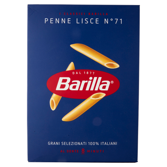 BARILLA PASTA DI SEMOLA PENNE LISCE N.71 500g (28 in a box)